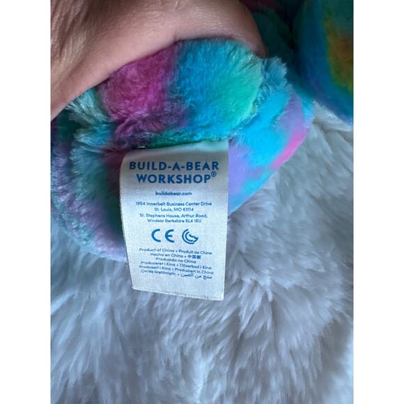 Build A Bear Plush Color Burst Bunny Rabbit Stuffed Easter Tye Dye 16" Spring - Picture 5 of 5